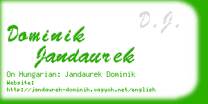 dominik jandaurek business card